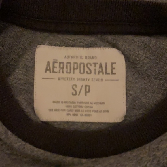 AEROPOSTALE Men’s Small Short Sleeve Graphic T-Shirt Gray Excellent Condition - Picture 4 of 10